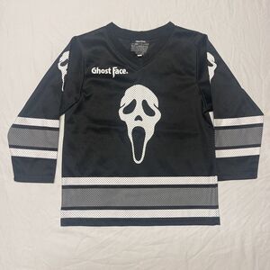 Ghost Face The Icon Of Halloween youth M Long Sleeve Hockey 96 Pullover Jersey